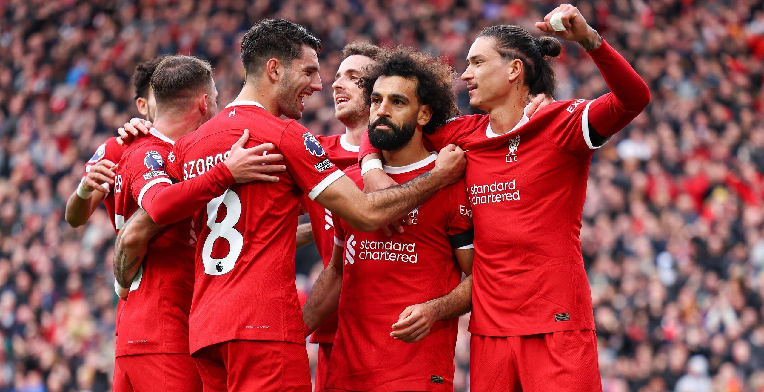 利物浦战胜曼联，夺走对手领先位置